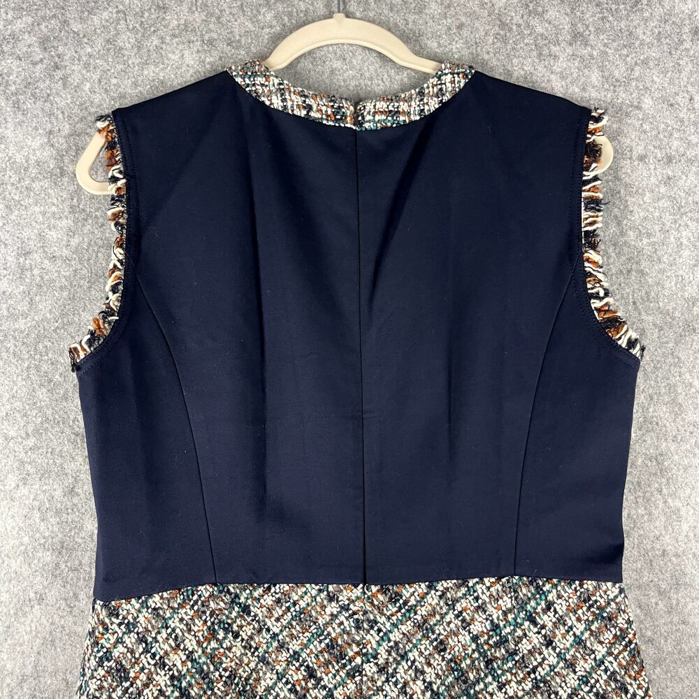 Tory Burch Tweed Pencil Dress Women 10 Textured Academia Career Old Money NEW - Picture 14 of 16